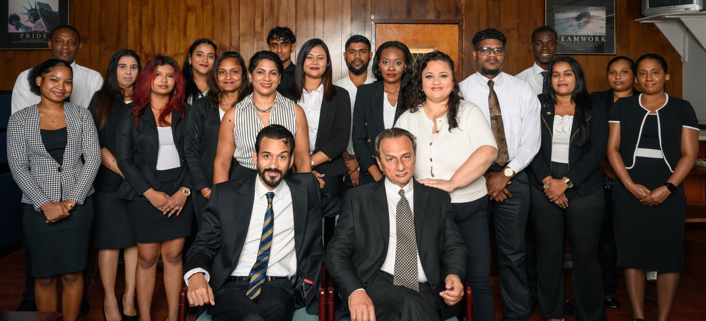The full Abdool & Abdool Inc. team, Georgetown, Guyana